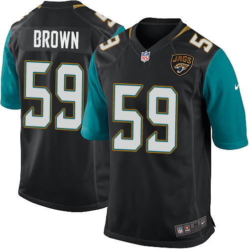 Men's Game Arthur Brown Nike Jersey Black Alternate - #59 NFL Jacksonville Jaguars